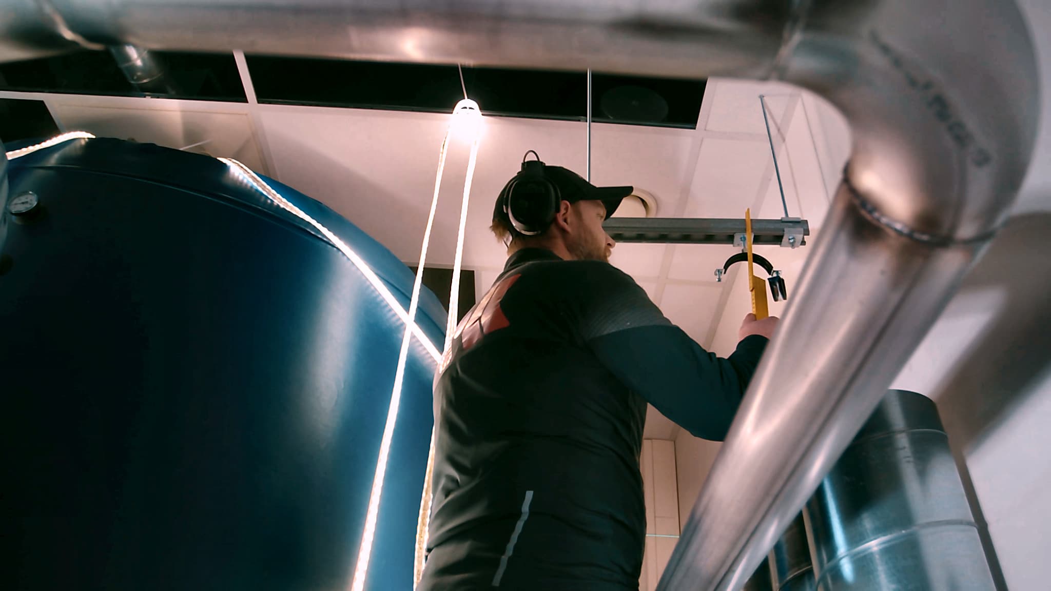 Buffertank i ny energisentral på Koppholen 6