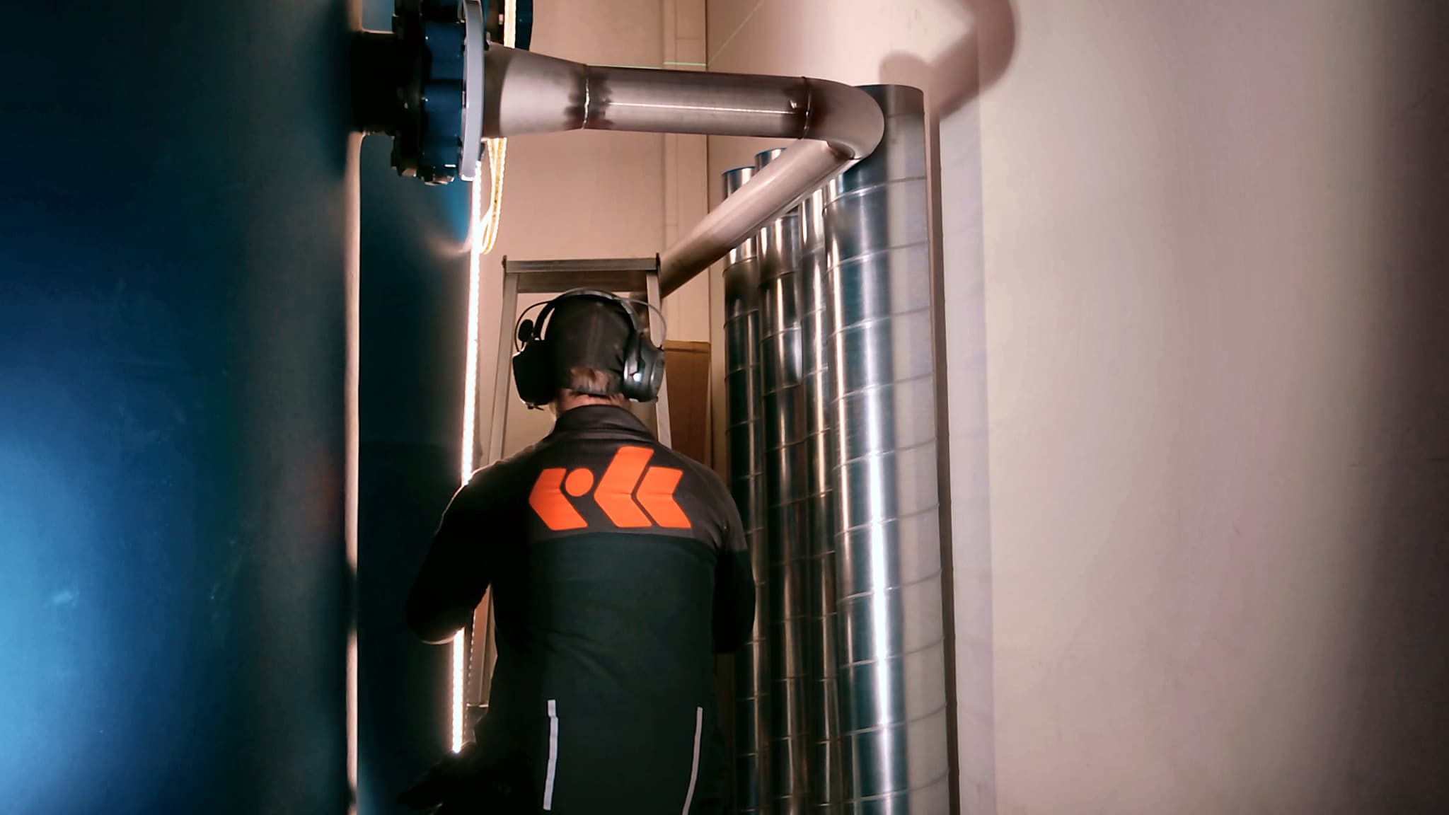 Ventilasjonsanlegg i energisentralen på Koppholen 6